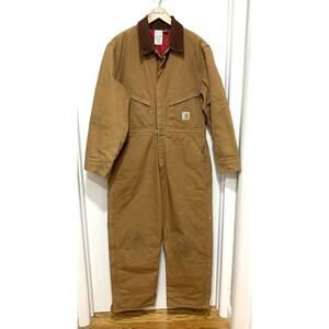 Carhartt Men’s 42 Short Quilt Lined Insulated Winter Duck Coverall USA MADE